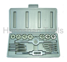 16  PCS TAP AND DIE SET, ALLOY STEEL