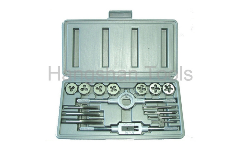 16  PCS TAP AND DIE SET, ALLOY STEEL