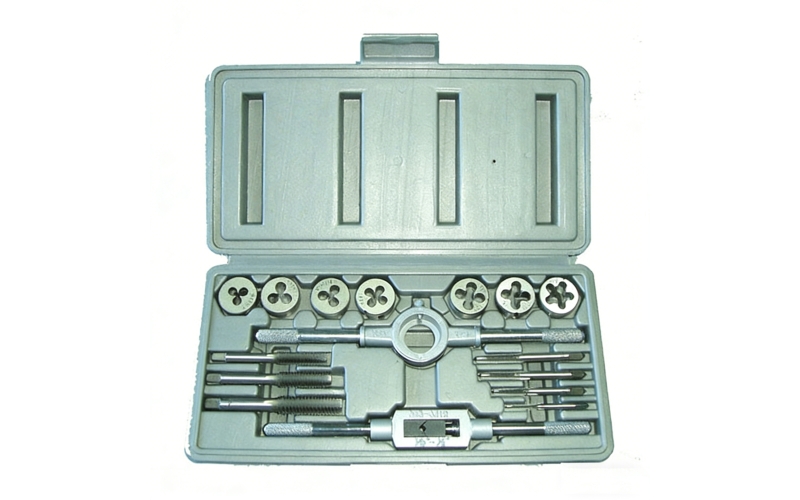 16 PCS TAP AND DIE SET, ALLOY STEEL